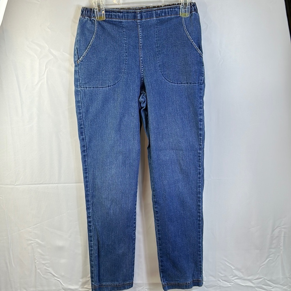 Croft & Barrow Small Average Stretch Jeans Gently Worn Elastic Waistband